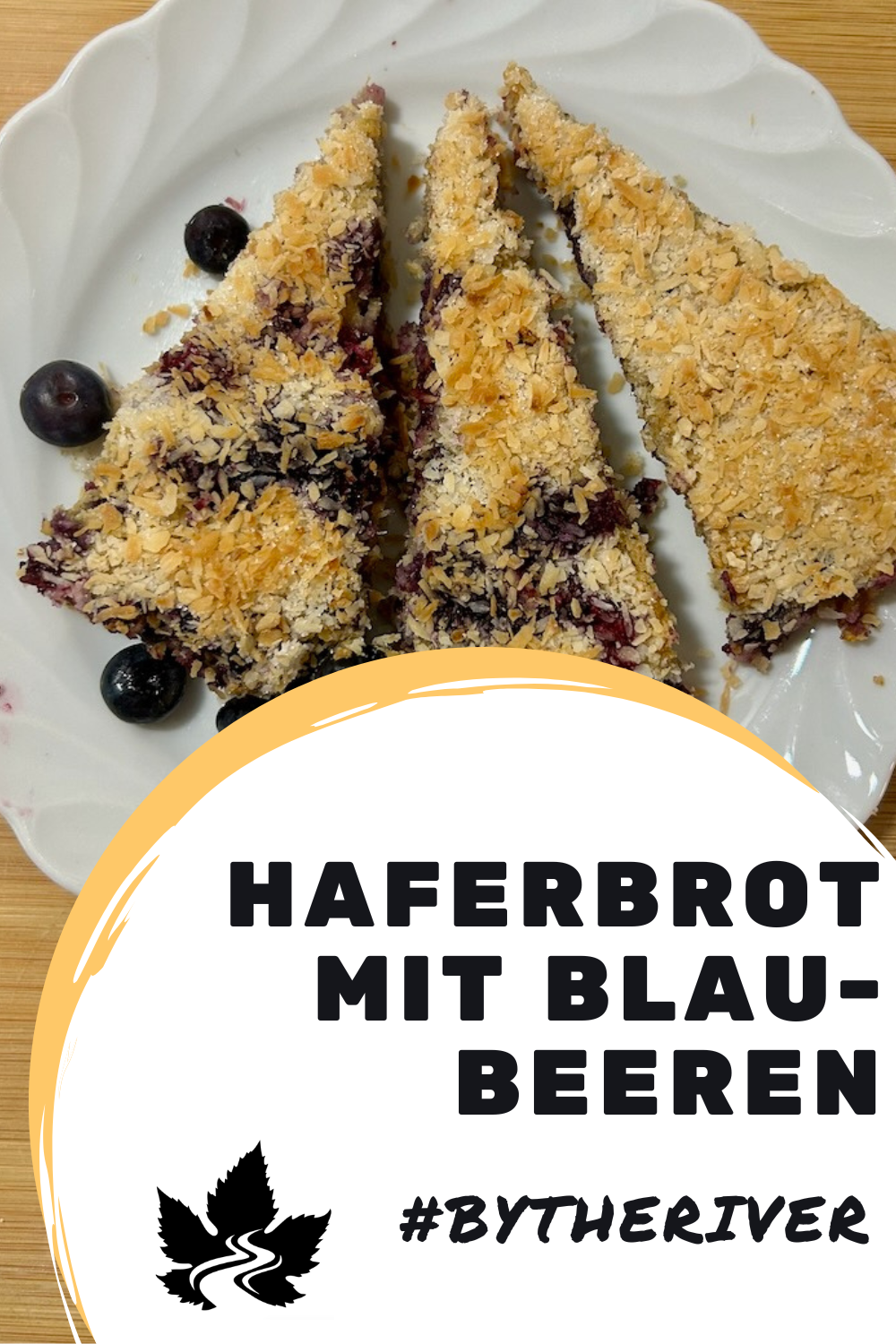 Haferkuchen mit Blaubeeren und Banane